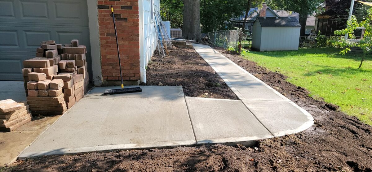 Patio and Sidewalk